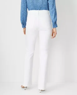 Curvy Sculpting Pocket Mid Rise Boot Cut Jeans In White 5 Curvy Sculpting Pocket Mid Rise Boot Cut Jeans In White -Anntaylor Shop 607850 9000 ALT1