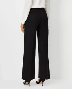 The Side Zip Wide Leg Pant In Knit -Anntaylor Shop 607895 2222 ALT1