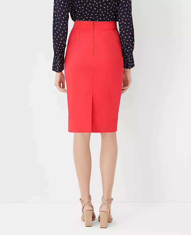 Twill Seamed Pencil Skirt 4 Twill Seamed Pencil Skirt - Image 2