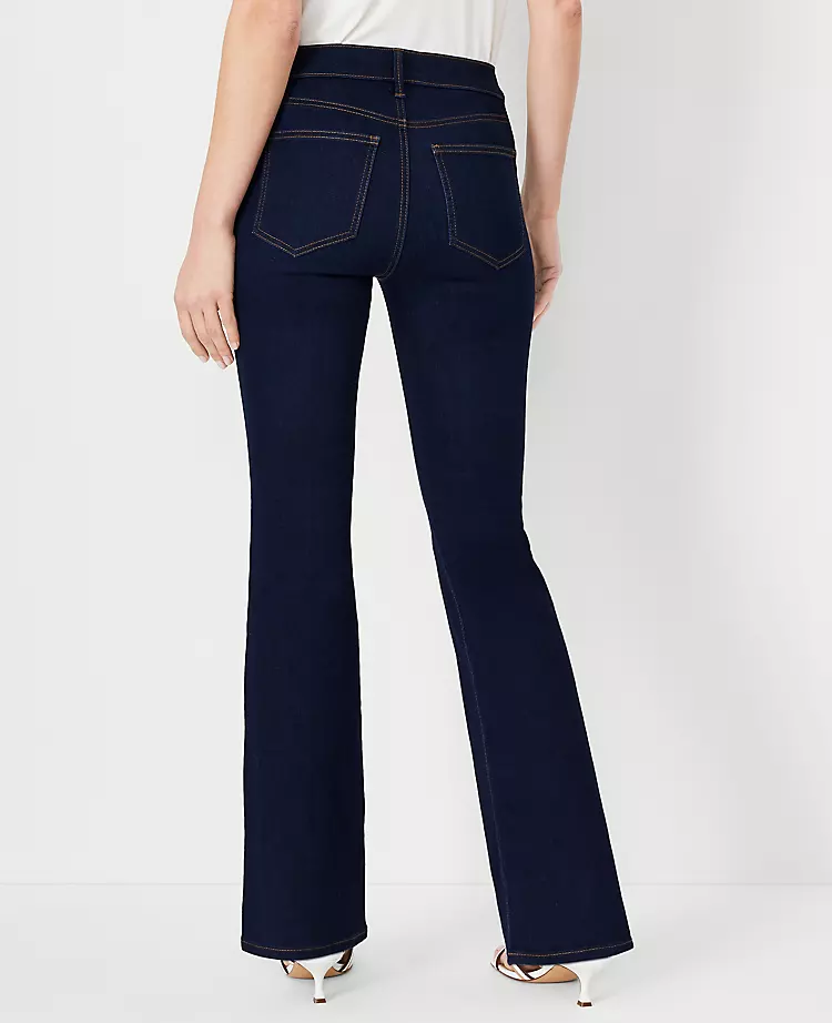 Sculpting Pocket Mid Rise Boot Cut Jeans In Rinse Wash 4 Sculpting Pocket Mid Rise Boot Cut Jeans In Rinse Wash - Image 2