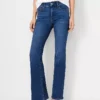 Sculpting Pocket Mid Rise Boot Cut Jeans In Classic Mid Wash