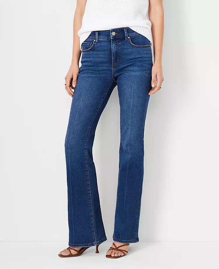 Sculpting Pocket Mid Rise Boot Cut Jeans In Classic Mid Wash 3 Sculpting Pocket Mid Rise Boot Cut Jeans In Classic Mid Wash