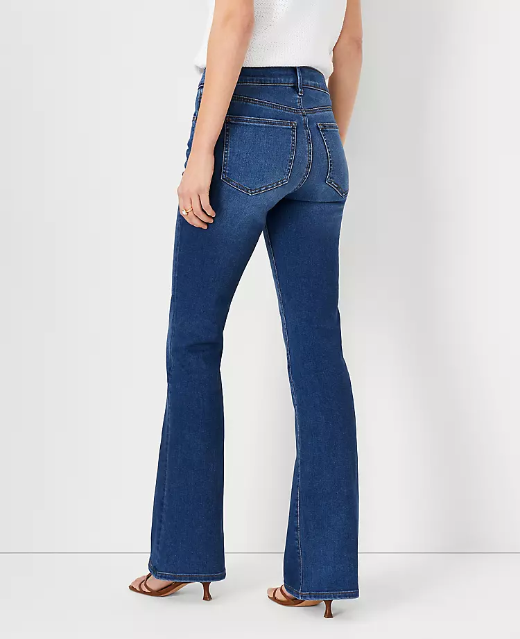 Sculpting Pocket Mid Rise Boot Cut Jeans In Classic Mid Wash 4 Sculpting Pocket Mid Rise Boot Cut Jeans In Classic Mid Wash - Image 2
