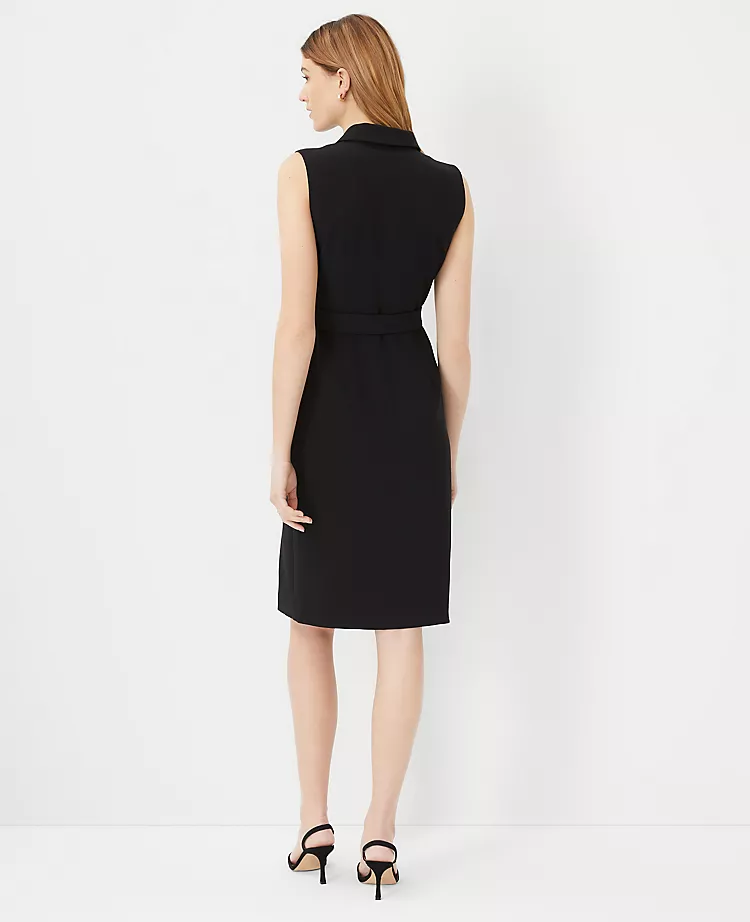 Belted Lapel Flare Dress 4 Belted Lapel Flare Dress - Image 2