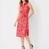 Floral Linen Blend Sleeveless Shirtdress 1 Floral Linen Blend Sleeveless Shirtdress -Anntaylor Shop 608071 4021