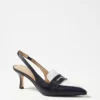 Penny Loafer Leather Slingback Pumps -Anntaylor Shop 608095 1362