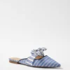 Striped Bow Mule Flats -Anntaylor Shop 608118 1359