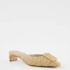 Straw Buckle Mule Pumps -Anntaylor Shop 608127 6418
