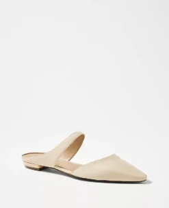 Leather Mule Flats