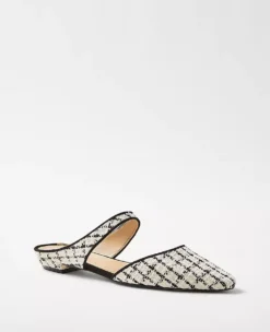 Tweed Mule Flats