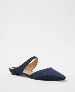 Denim Mule Flats
