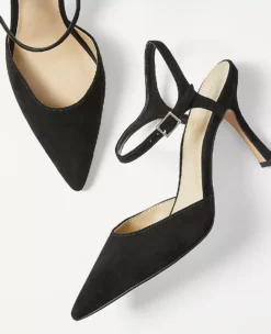 Two Piece Suede Pumps -Anntaylor Shop 608148 2222 ALT1