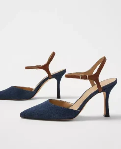 Denim Two Piece Pumps -Anntaylor Shop 608150 1082 ALT1