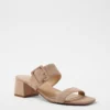 Suede Two Strap Buckle Sandals -Anntaylor Shop 608152 6418