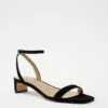 Suede Blade Heel Ankle Strap Sandals -Anntaylor Shop 608157 2222