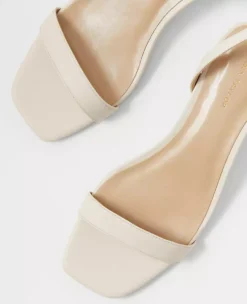 Leather Blade Heel Ankle Strap Sandals -Anntaylor Shop 608158 9133 ALT1