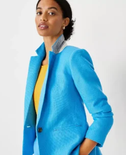 The Hutton Blazer In Pique Texture -Anntaylor Shop 608309 2643 ALT2