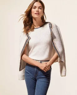 Crochet Trim Jacket -Anntaylor Shop 608587 9000 MKTG1