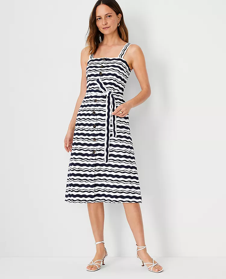 Wave Strappy Flare Dress 3 Wave Strappy Flare Dress