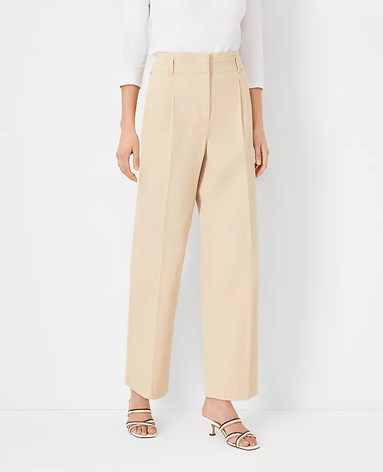 The Pleated Straight Ankle Pant In Chino 3 The Pleated Straight Ankle Pant In Chino