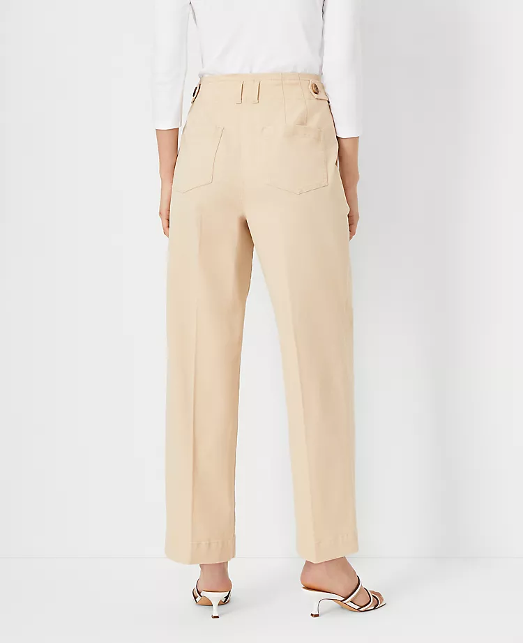 The Pleated Straight Ankle Pant In Chino 4 The Pleated Straight Ankle Pant In Chino - Image 2