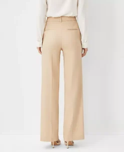 The Wide Leg Pant In Herringbone Linen Blend 6 The Wide Leg Pant In Herringbone Linen Blend -Anntaylor Shop 608787 7879 ALT1