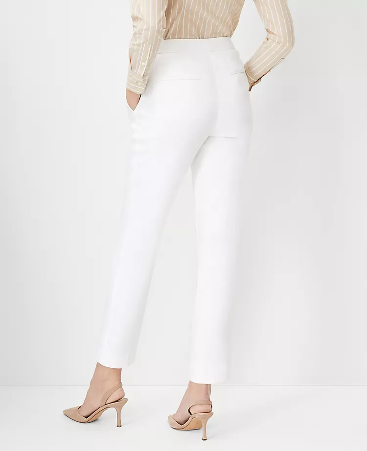 The Eva Ankle Pant In Herringbone Linen Blend 4 The Eva Ankle Pant In Herringbone Linen Blend - Image 2