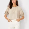Mini Ruffle Sleeve Top 1 Mini Ruffle Sleeve Top -Anntaylor Shop 609005 7879