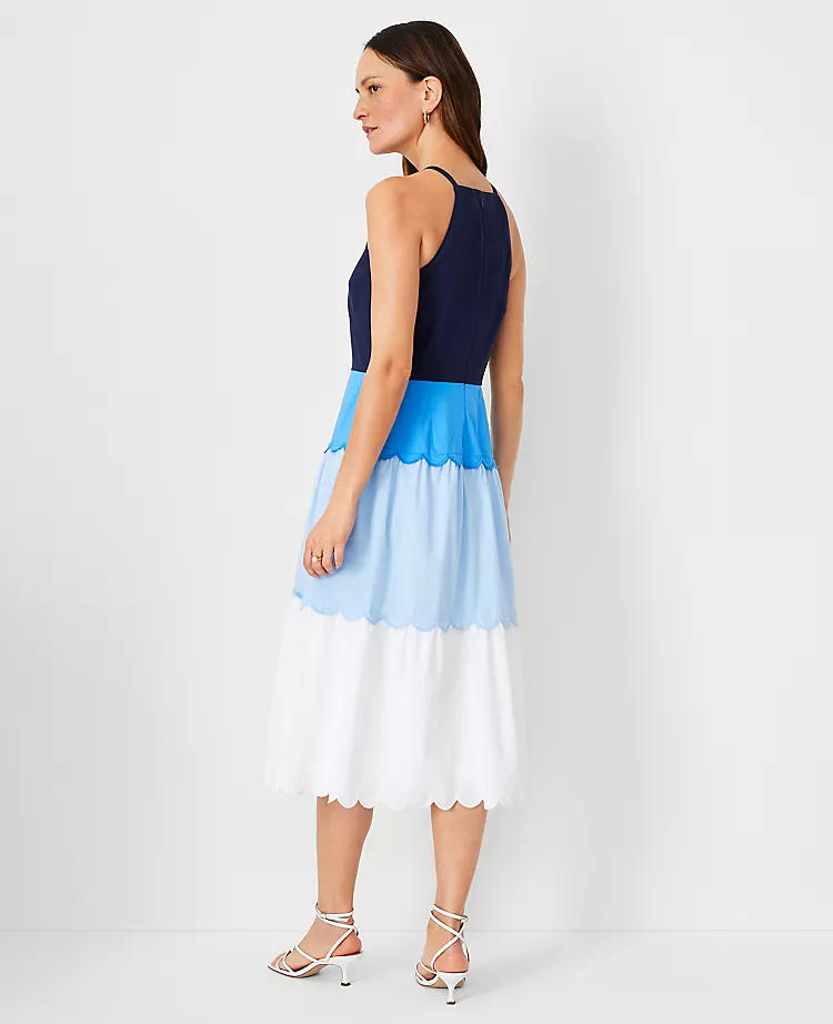 Colorblock Halter Flare Dress 4 Colorblock Halter Flare Dress - Image 2