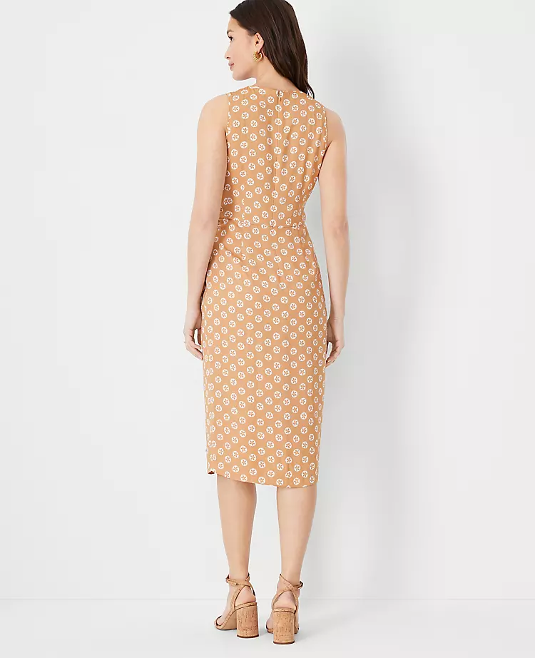 Floral Tie Waist Sheath Dress 4 Floral Tie Waist Sheath Dress - Image 2