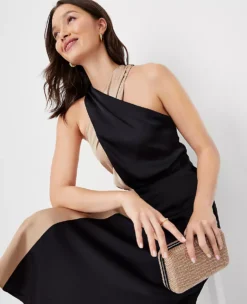 Colorblock Crossover Halter Dress 7 Colorblock Crossover Halter Dress -Anntaylor Shop 609095 5824 ALT2
