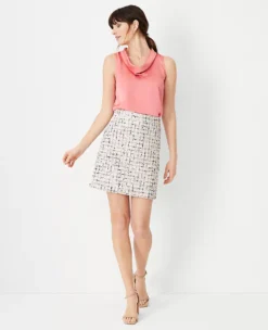 Multicolored Tweed A-Line Skirt -Anntaylor Shop 609360 0222 ALT2