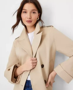 Petite Wide Cuff Swing Jacket -Anntaylor Shop 609521 8187 ALT2