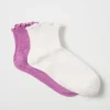 Ruffle Ankle Sock Set -Anntaylor Shop 609652 9192