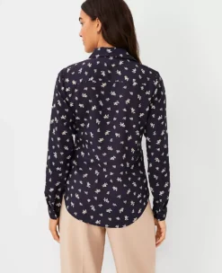 Floral Essential Shirt -Anntaylor Shop 609913 1362 ALT1