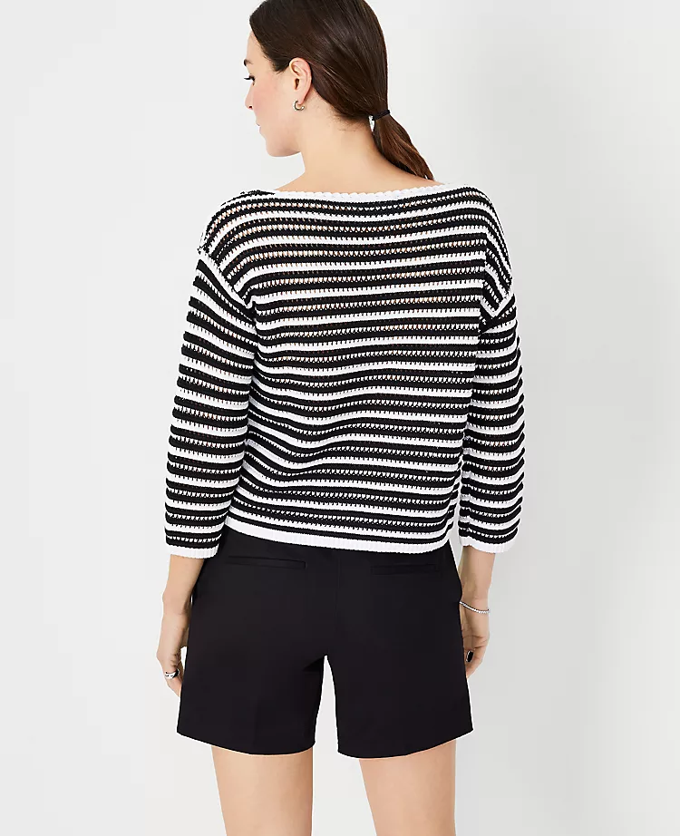 Crochet Stitch Boatneck Sweater 4 Crochet Stitch Boatneck Sweater - Image 2