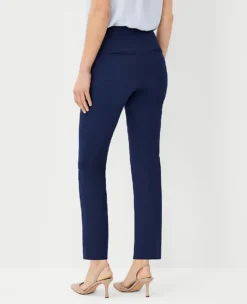 The Petite Side Zip Ankle Pant In Bi-Stretch Pure Sapphire -Anntaylor Shop 610131 8818 ALT1 1