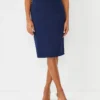 The Petite Seamed Pencil Skirt In Bi-Stretch Pure Sapphire 1 The Petite Seamed Pencil Skirt In Bi-Stretch Pure Sapphire -Anntaylor Shop 610143 8818 1