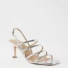 Strappy Metallic Leather Heeled Slingback Sandals -Anntaylor Shop 610167 6001