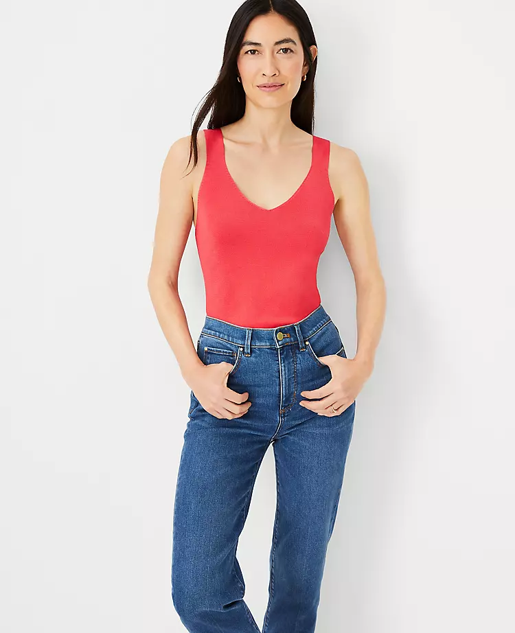 Silky Double V Sweater Tank 3 Silky Double V Sweater Tank