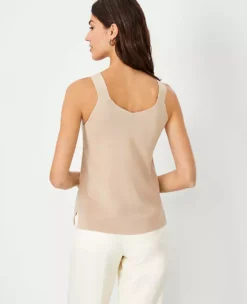 Silky Double V Sweater Tank 5 Silky Double V Sweater Tank -Anntaylor Shop 610392 4021 ALT1