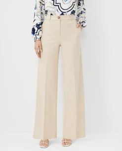 The Petite Wide Leg Pant In Cotton
