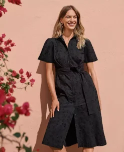 Eyelet Belted Shirtdress -Anntaylor Shop 610940 2222 MKTG1