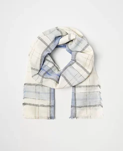 Shimmer Plaid Scarf