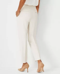 The Petite Side Zip Ankle Pant In Fluid Crepe Ivory Whisper 5 The Petite Side Zip Ankle Pant In Fluid Crepe Ivory Whisper -Anntaylor Shop 611132 9007 ALT1 1
