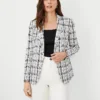 The Petite Hutton Blazer In Plaid -Anntaylor Shop 611385 2222