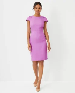 Petite Cap Sleeve Sheath Dress