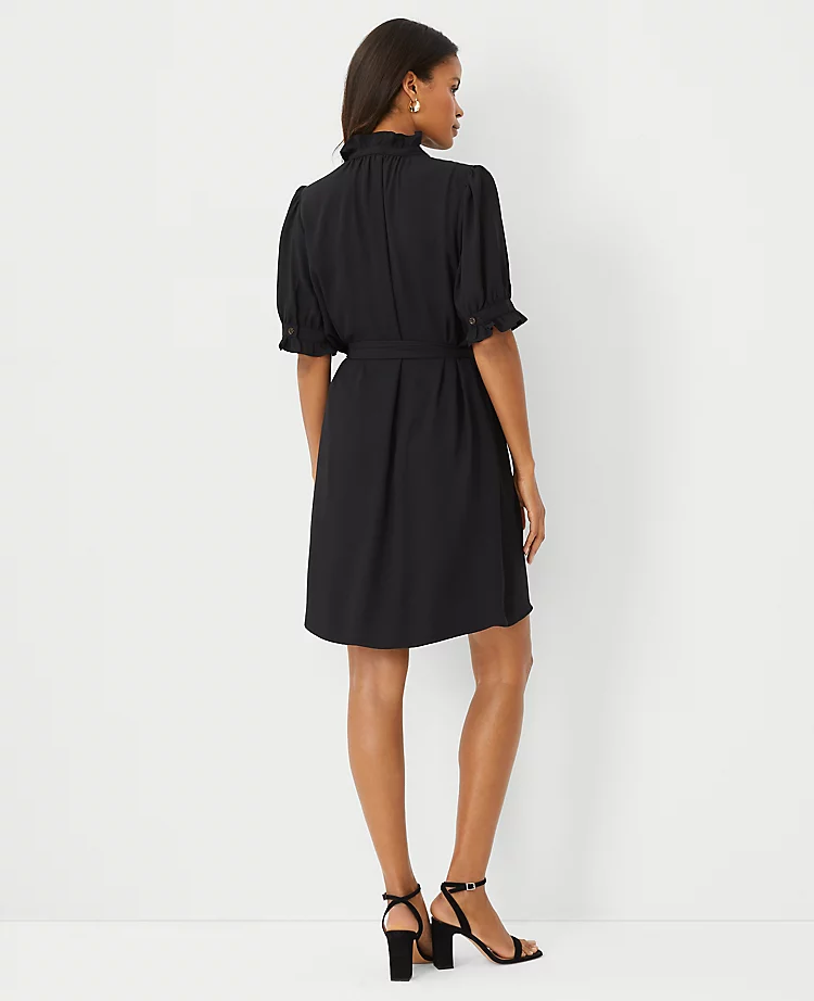 Petite Ruffle Button Front Dress 4 Petite Ruffle Button Front Dress - Image 2