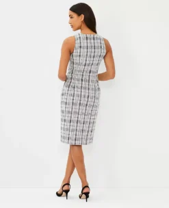 Plaid Sheath Dress -Anntaylor Shop 611522 2222 ALT1