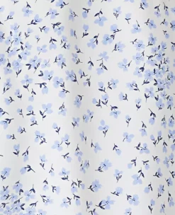 Floral Split Neck Popover -Anntaylor Shop 611641 9192 ALT2